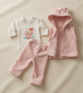 ComboRosa_chaleco -body - pantalon